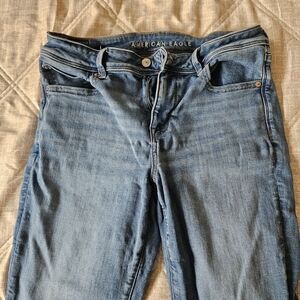 American Eagle Outfitters Women's Light Blue Skinny Jeans